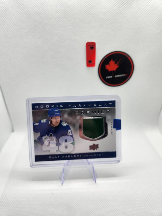 2020-21 Upper Deck Premier Paramount Jersey Relics Olli Juolevi #P-OJ Rookie RC