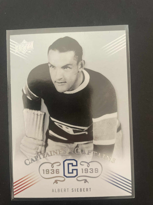 08 Upper Deck Canadiens Centennial Albert Siebert Captains #209 REF I