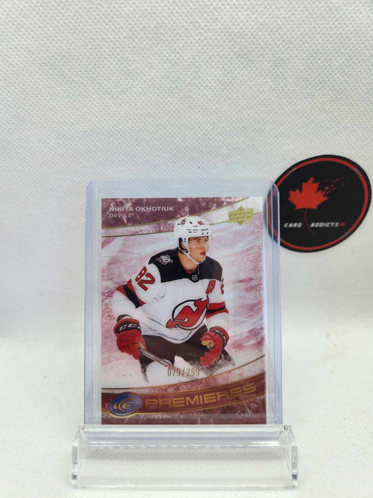 2022-23 UD Ice Premieres Rookies Red Parallel #173 Nikita Okhotiuk /299
