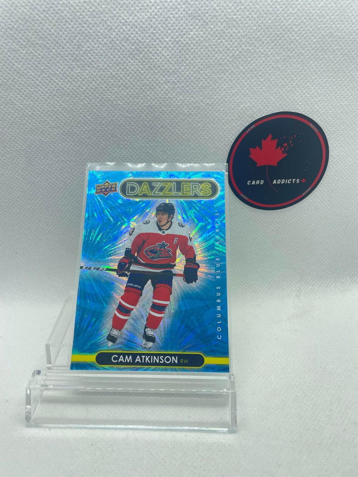 Cam Atkinson 2021-22 Upper Deck Dazzlers Blue