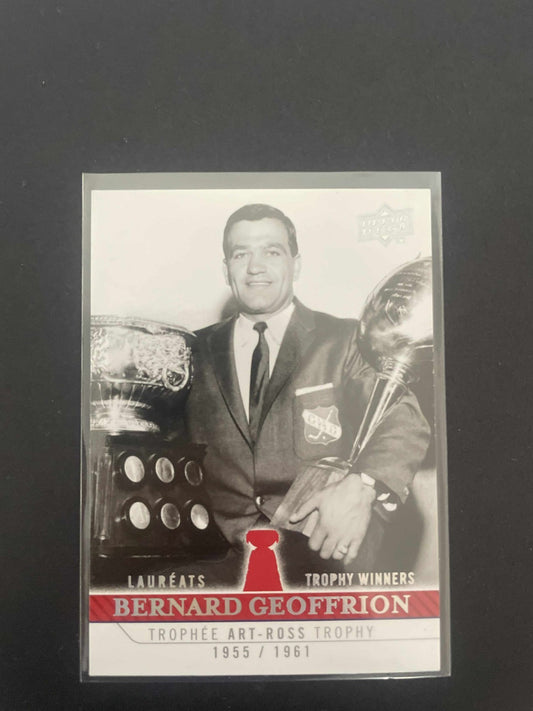 2008-09 UD MONTREAL CANADIENS CENTENNIAL TROPHY WINNERS BERNIE GEOFFRION REF I