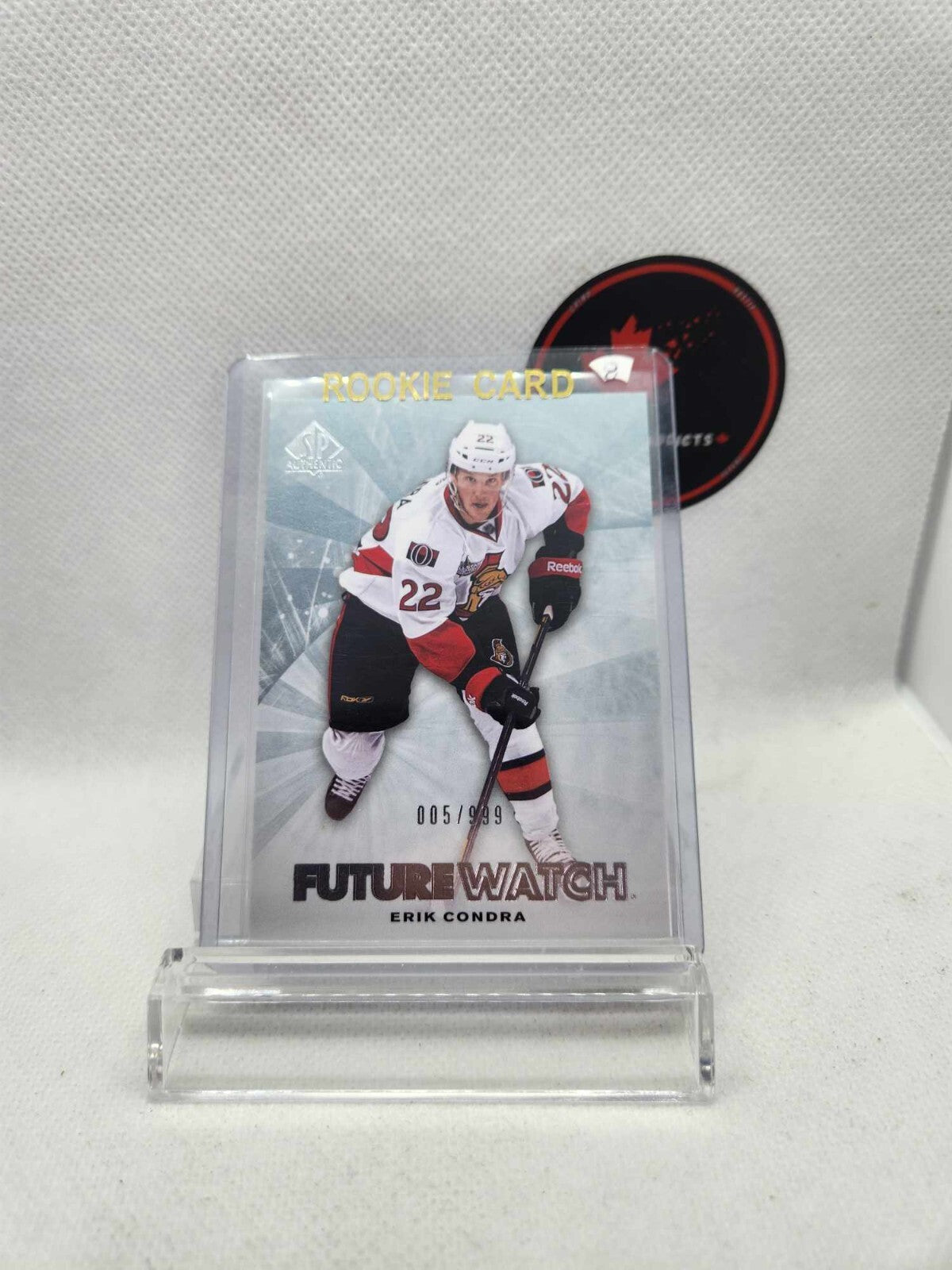 2011-12 SP Authentic Future Watch #211 Erik Condra RC #/999 Ottawa Senators