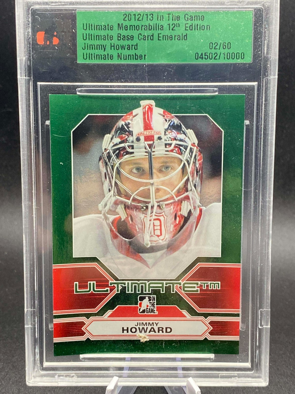 2012 IN THE GAME ULTIMATE MEMORABILIA JIMMY HOWARD BASE CARD EMERALD /60