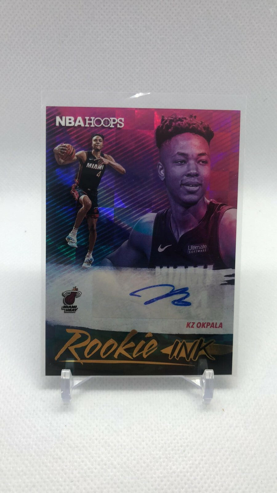 2019-20 NBA Hoops RC Rookie Ink KZ Okpala RC Auto #RI-KZO-Miami Heat