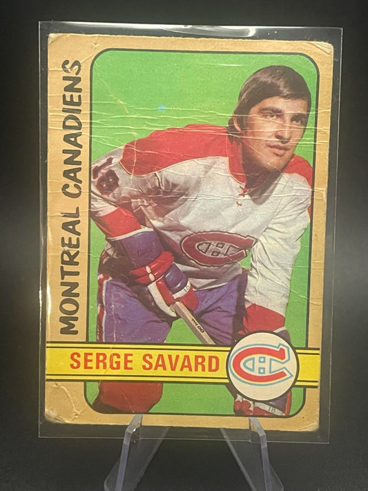 1972-73 O-Pee-Chee LOW End Serge Savard Montreal Canadiens #185 REF I