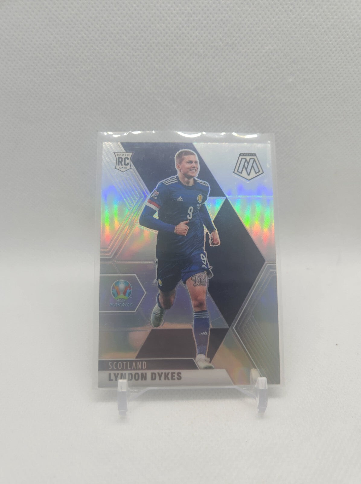 2021 PANINI MOSAIC UEFA EURO LYNDON DYKES #81 SP SILVER PRIZM ROOKIE RC SCOTLAND