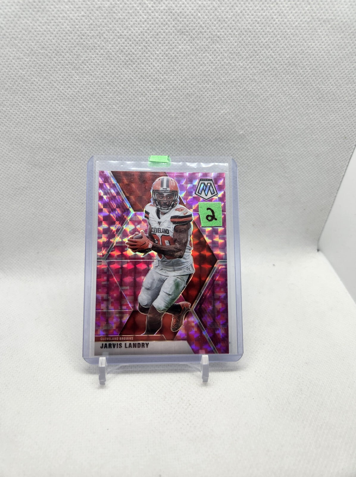 2020 Panini Mosaic Prizm Camo Pink Mosaic Jarvis Landry Cleveland Browns #56