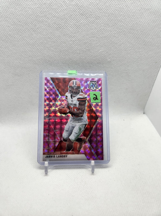 2020 Panini Mosaic Prizm Camo Pink Mosaic Jarvis Landry Cleveland Browns #56