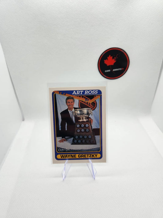 Wayne GRETZKY 1990-91 O-Pee-Chee Art Ross Hockey #522 Los Angeles Kings