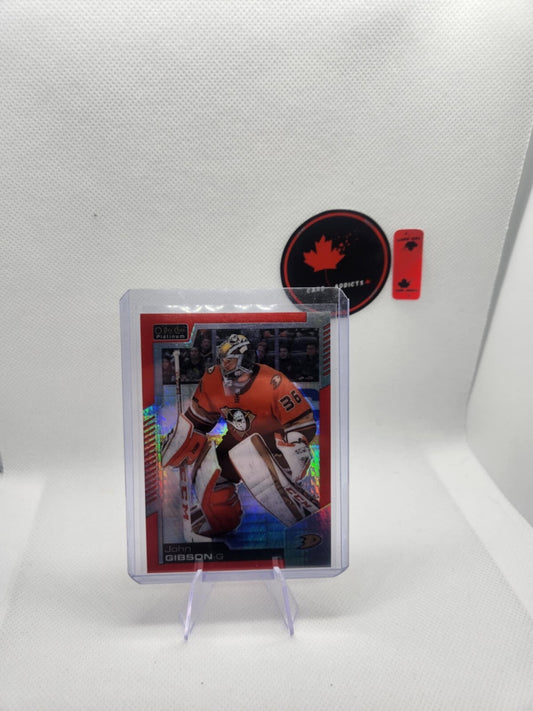 2020-21 O-Pee-Chee Platinum Red Prism John Gibson /199 #32