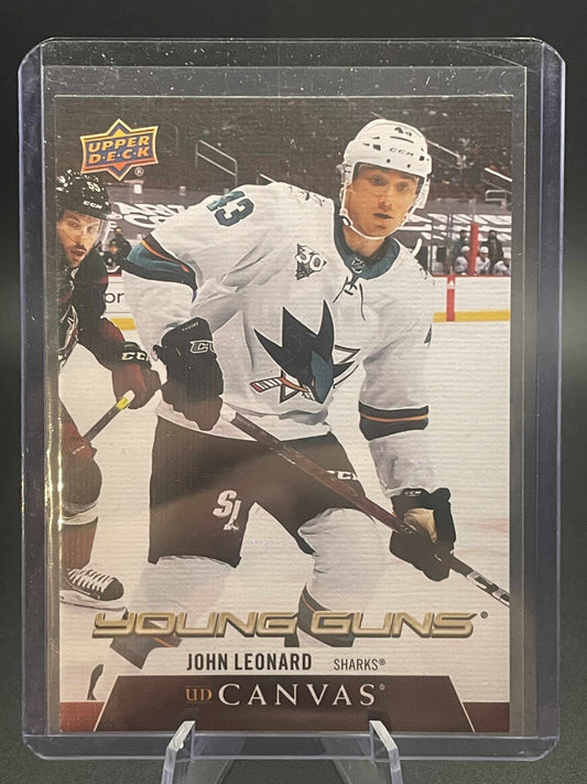 2020-21 Upper Deck Young Guns Canvas Rookie RC #C232 John Leonard