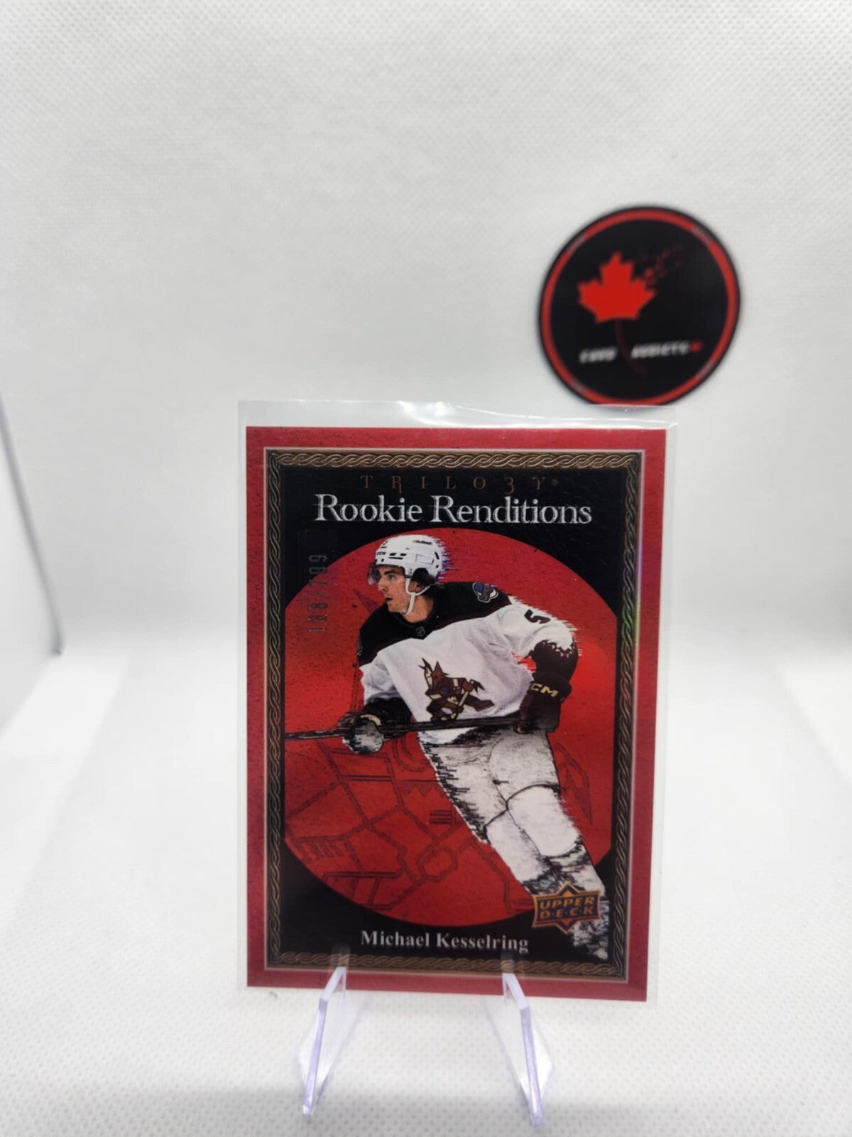 Michael Kesselring Red 2023-24 Upper Deck Trilogy Rookie Renditions #RR-34 /799