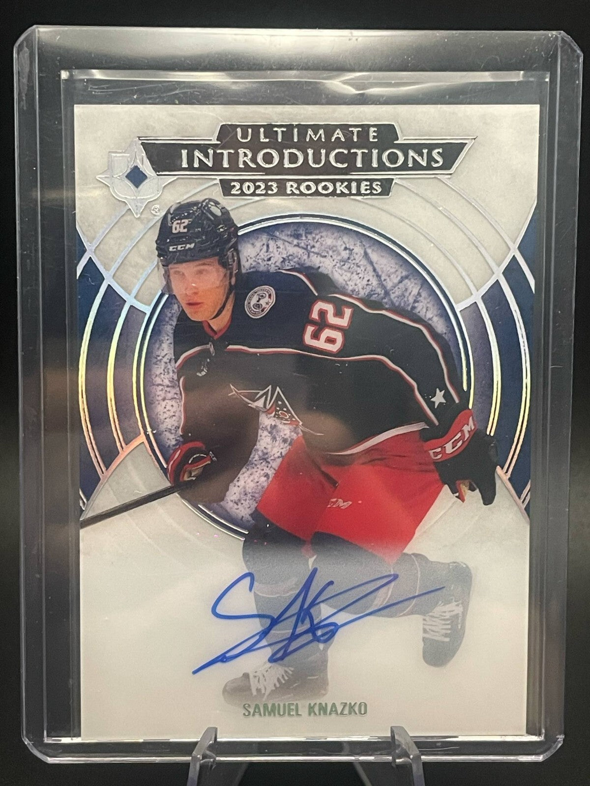 Samuel Knazko 2023-24 Upper Deck Ultimate Collection Introductions Rookie Auto