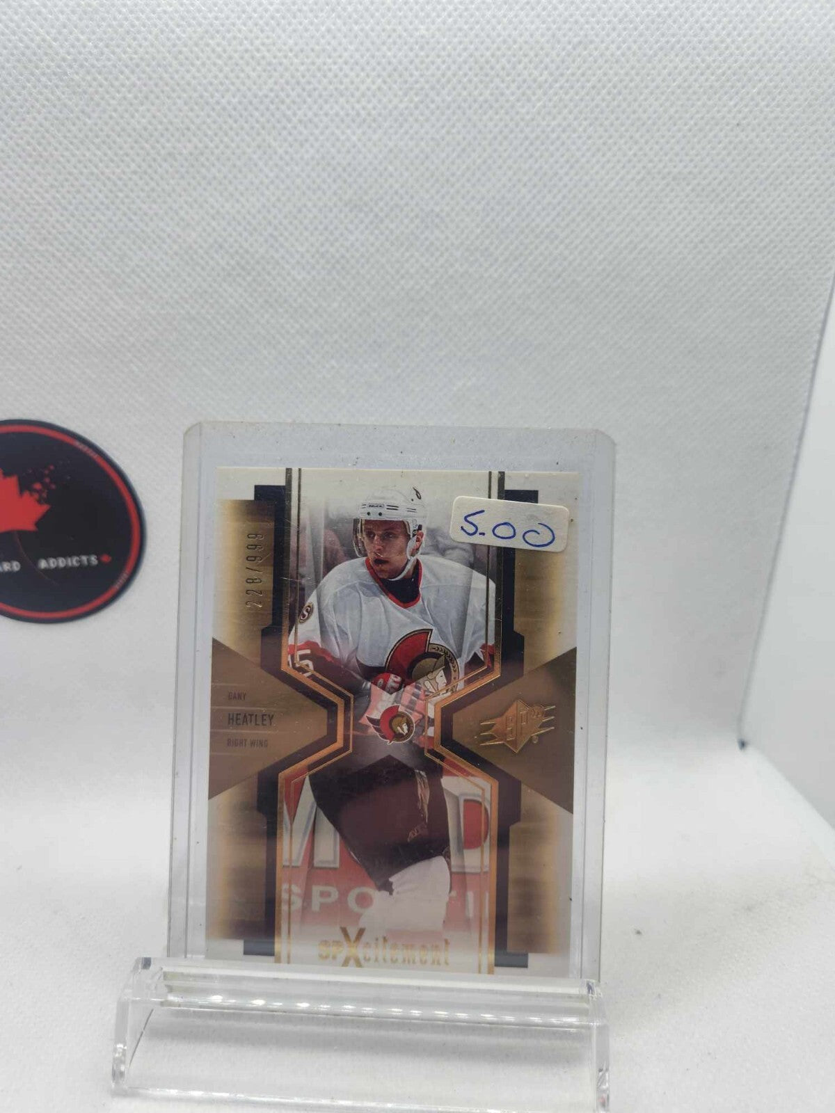 2006-07 SPx SPxcitement Dany Heatley /999 #X69 Ottawa Senators