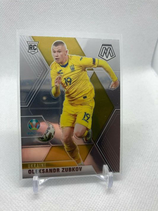 2021 Panini Mosaic UEFA Euro 2020 #189 Oleksandr Zubkov RC Ukraine Soccer Card