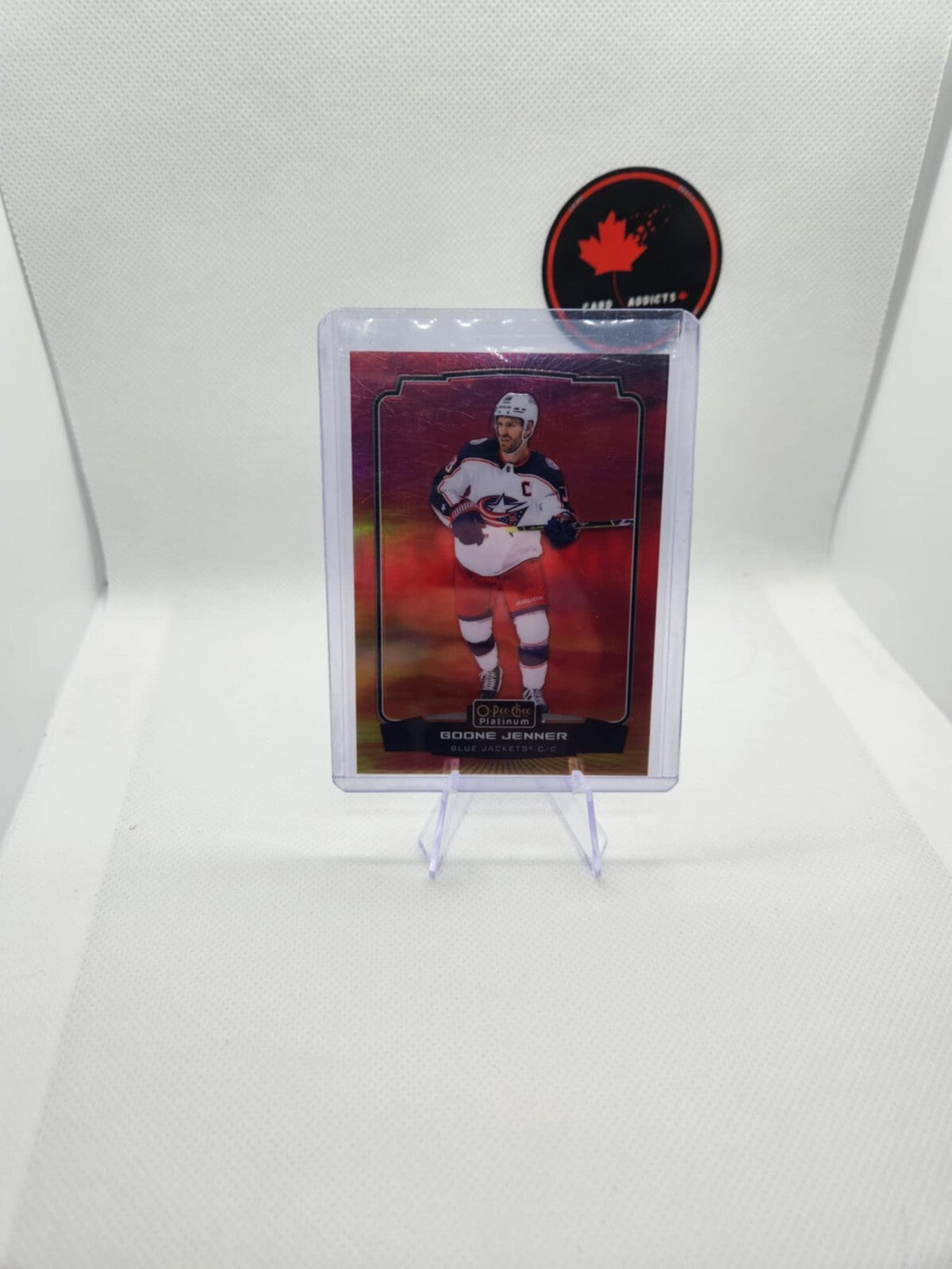 2022-23 O-Pee-Chee Platinum Boone Jenner Sunset #136 Columbus Blue Jackets