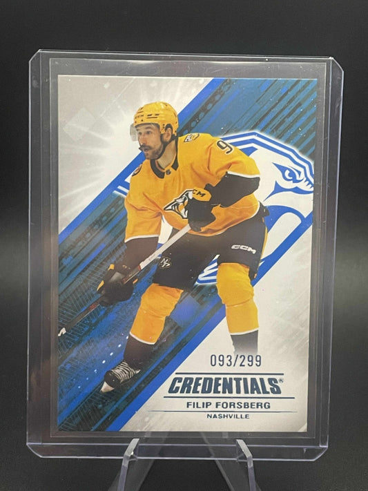 2024-25 Upper Deck Credentials Filip Forsberg Blue /299 2024-25