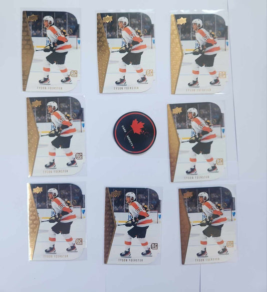 2023-24 Upper Deck Series 1 Die-cut Tyson Foerster LOT OF (8)