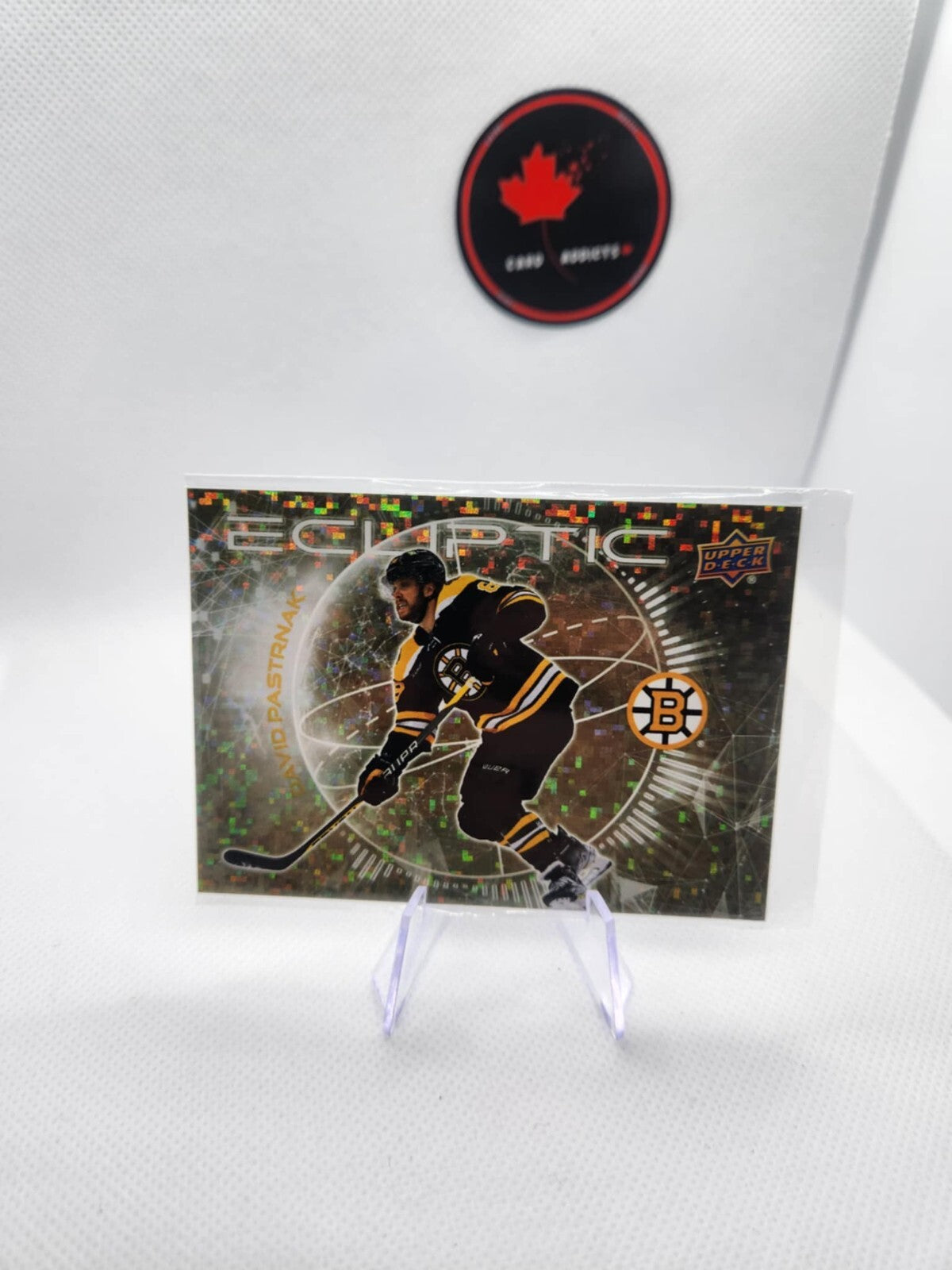 2023-24 Upper Deck Ecliptic Gold Sparkle #EC-13 David Pastrnak SSP Bruins