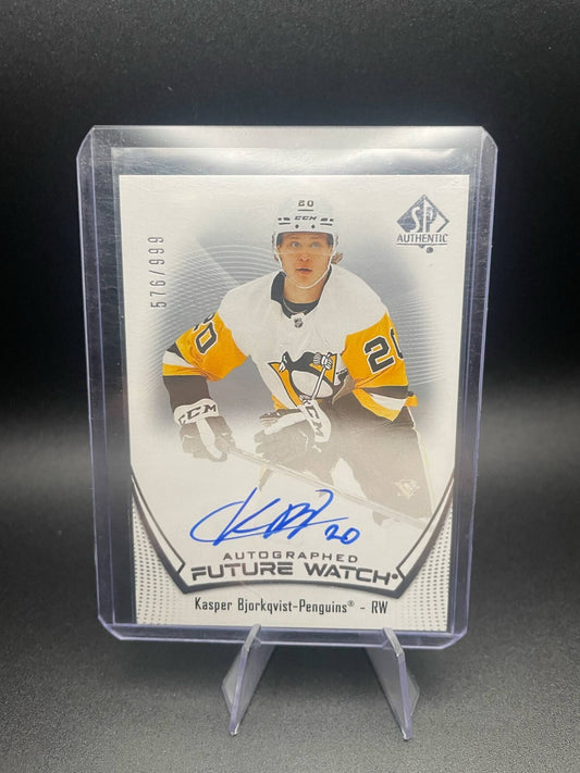 2022-23 SP Authentic Future Watch Auto Kasper Bjorkqvist Rookie /999