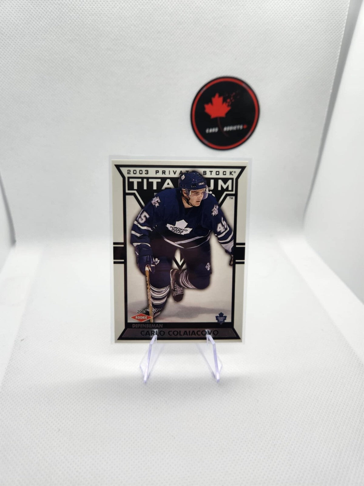 2002-03 Private Stock Titanium Retail Carlo Colaiacovo Rookie /1475 #138 Toronto