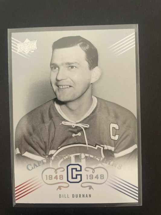 2008-09 UPPER DECK CANADIENS CENTENNIAL SP CAPTAINS BILL DURNAN REF I