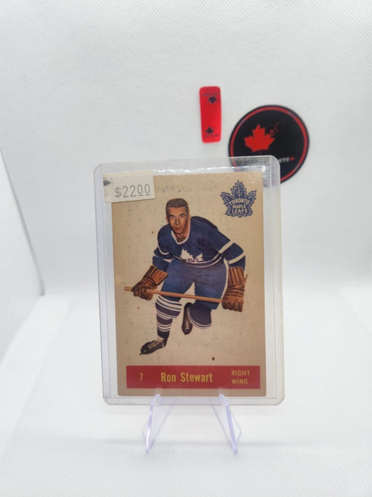 1957-58 PARKHURST #T7 RON STEWART  Good Shape