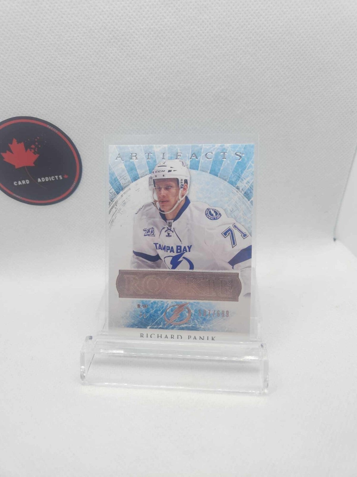 2012-13 UD ARTIFACTS ROOKIE CARD RICHARD PANIK /699 TAMPA BAY LIGHTNING