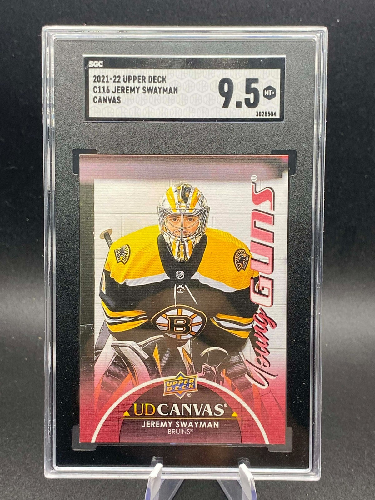 2021 UPPER DECK #C116 JEREMY SWAYMAN UD CANVAS YOUNG GUNS RC ROOKIE SGC 9.5