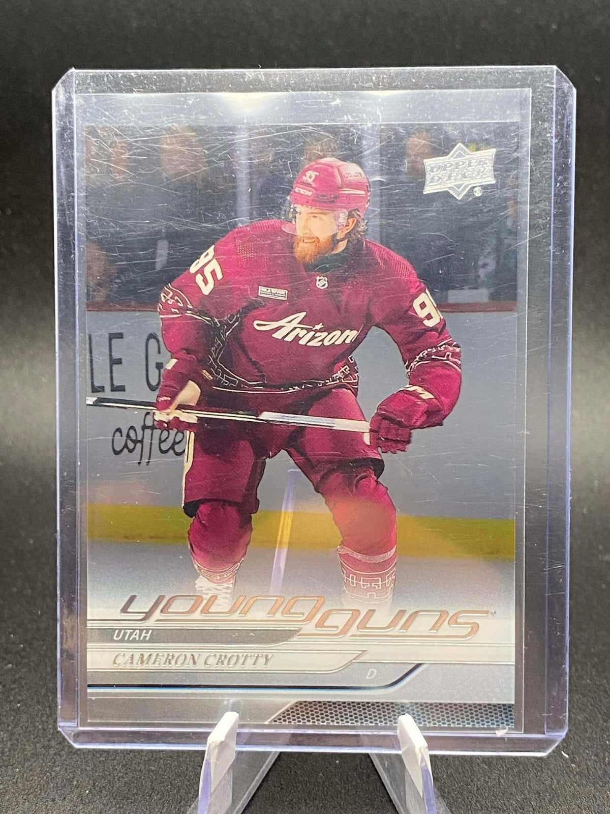 2024-25 Upper Deck Series 1 Cameron Crotty Young Guns Clear Cut # 238