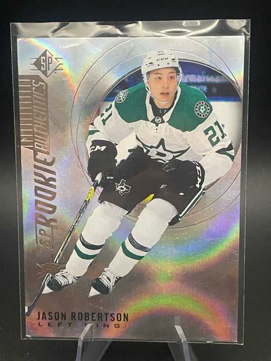 Jason Robertson UD SP Rookie Authentics Rainbow #111 Dallas Stars Hockey