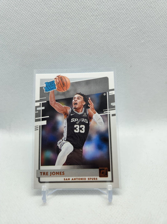 2020-21 Panini Donruss Tre Jones Rated Rookie #244 - Spurs RC