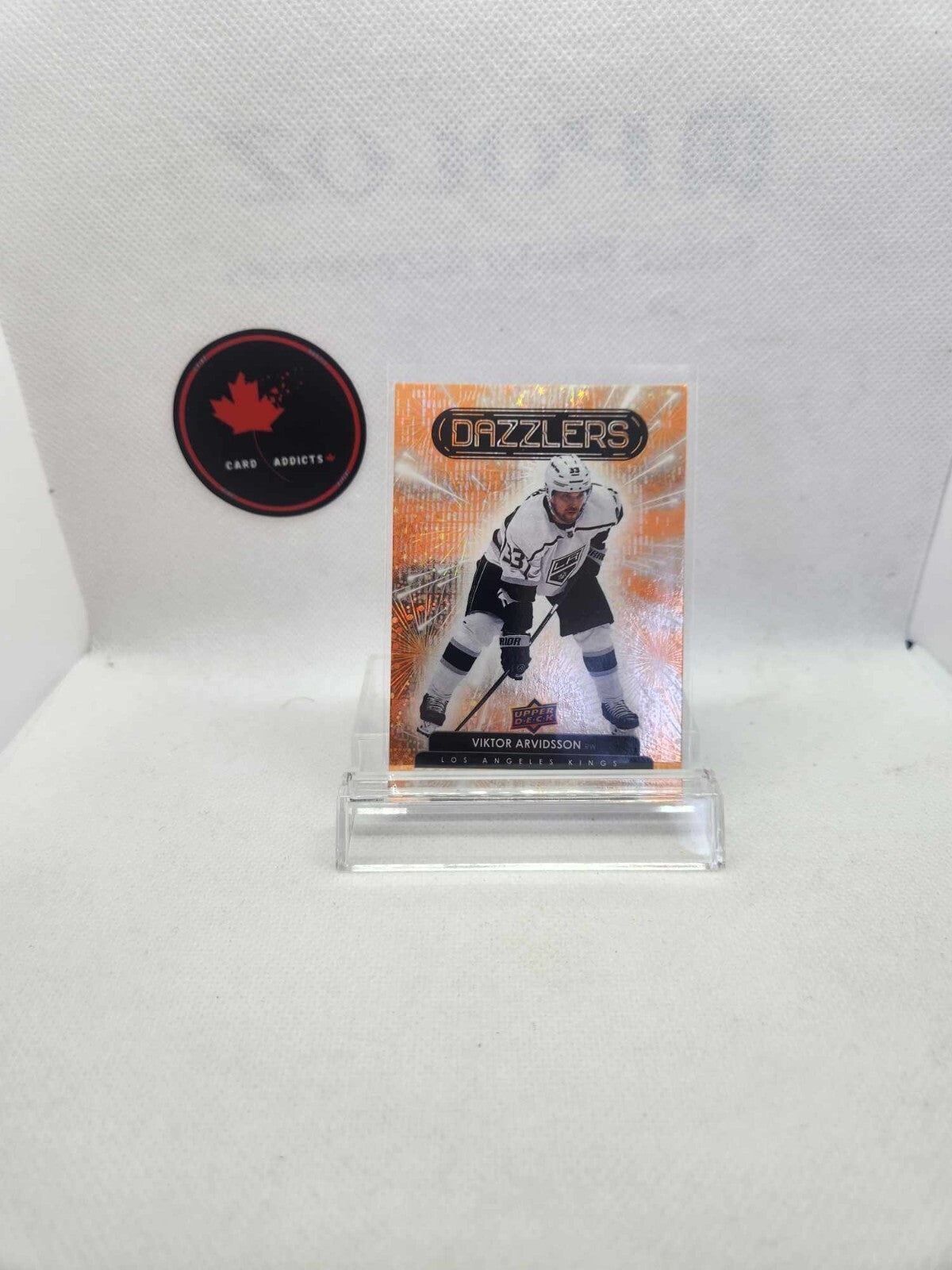 2022-23 Upper Deck Dazzlers Orange #DZ-22 Viktor Arvidsson Los Angeles Kings
