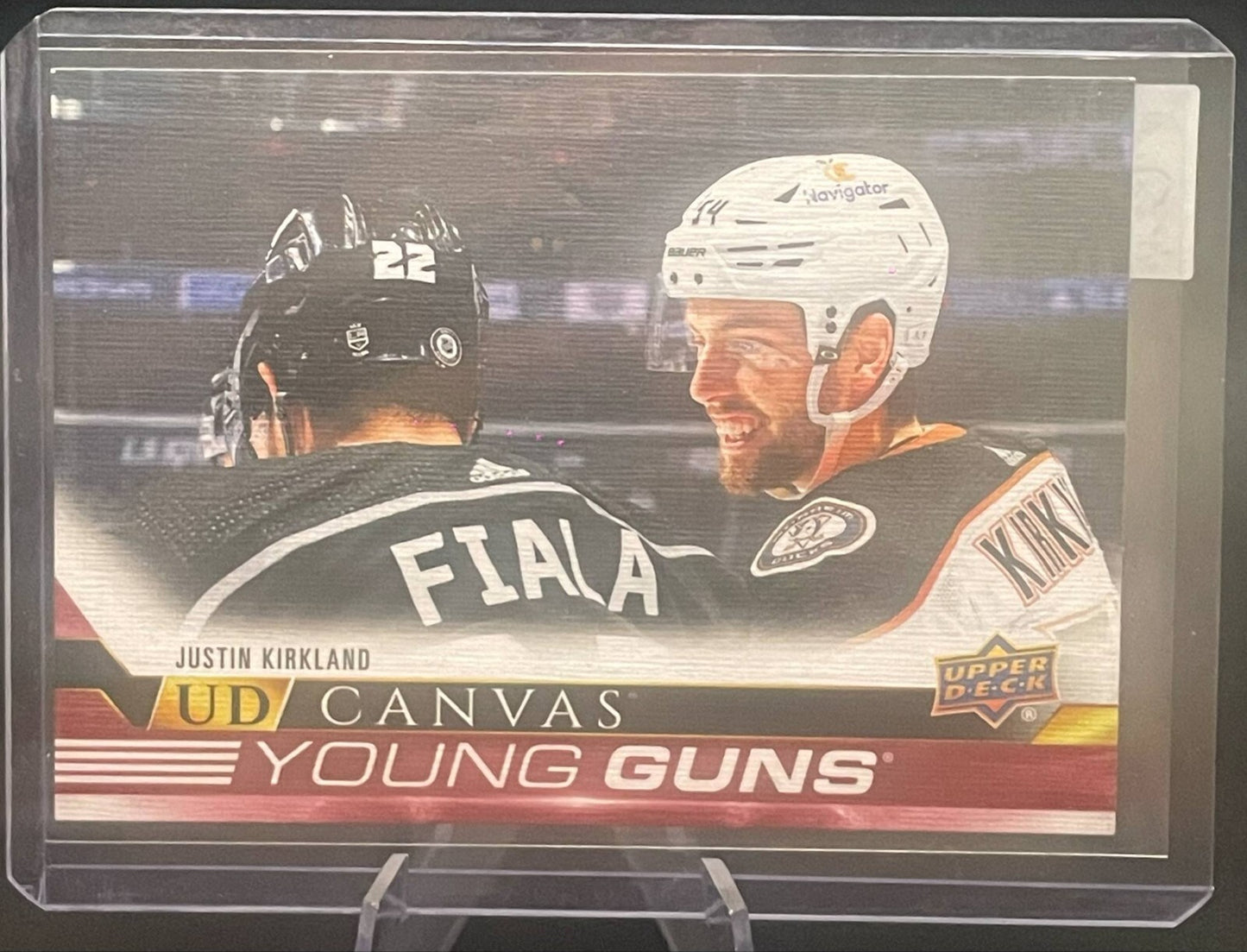 2022-23 Upper Deck Extended UD Canvas Young Guns Justin Kirkland Anaheim Ducks