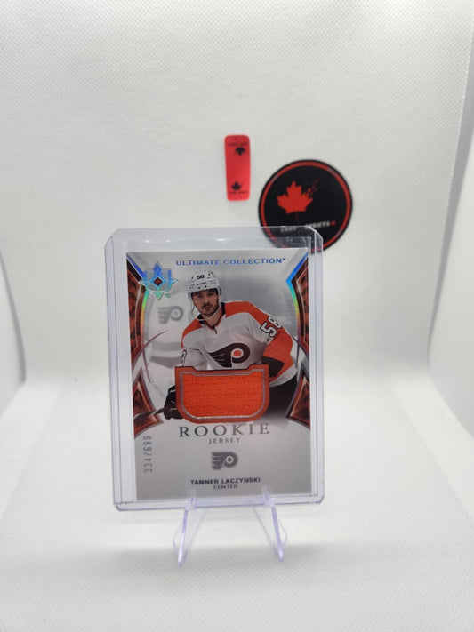 2021-22 UD Ultimate Collection TANNER LACZYNSKI #139 #ed /699 Rookie Jersey