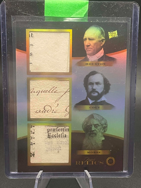 HOUSTON COLT MORSE AUTHENTIC TRIPLE 2024 RELIC CARD PIECES OF THE PAST