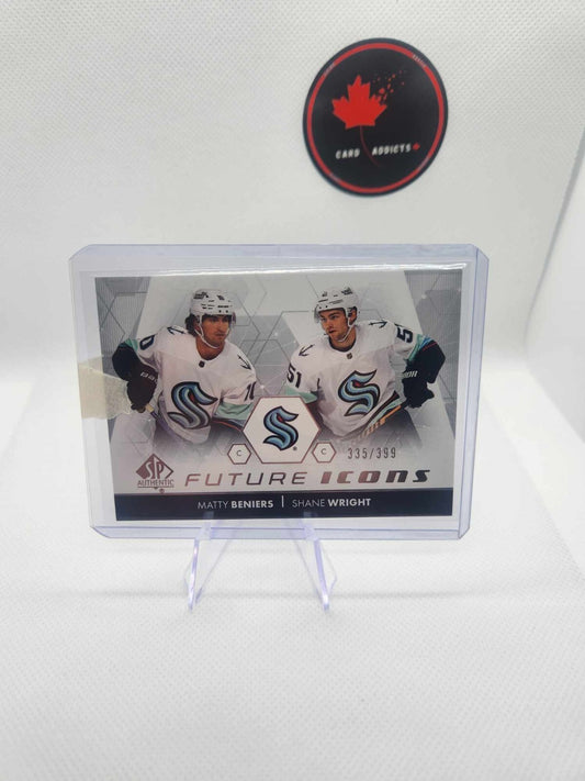 2022-23 SP Authentic Hockey Future Icons Matty Beniers Shane Wright /399 2 avail