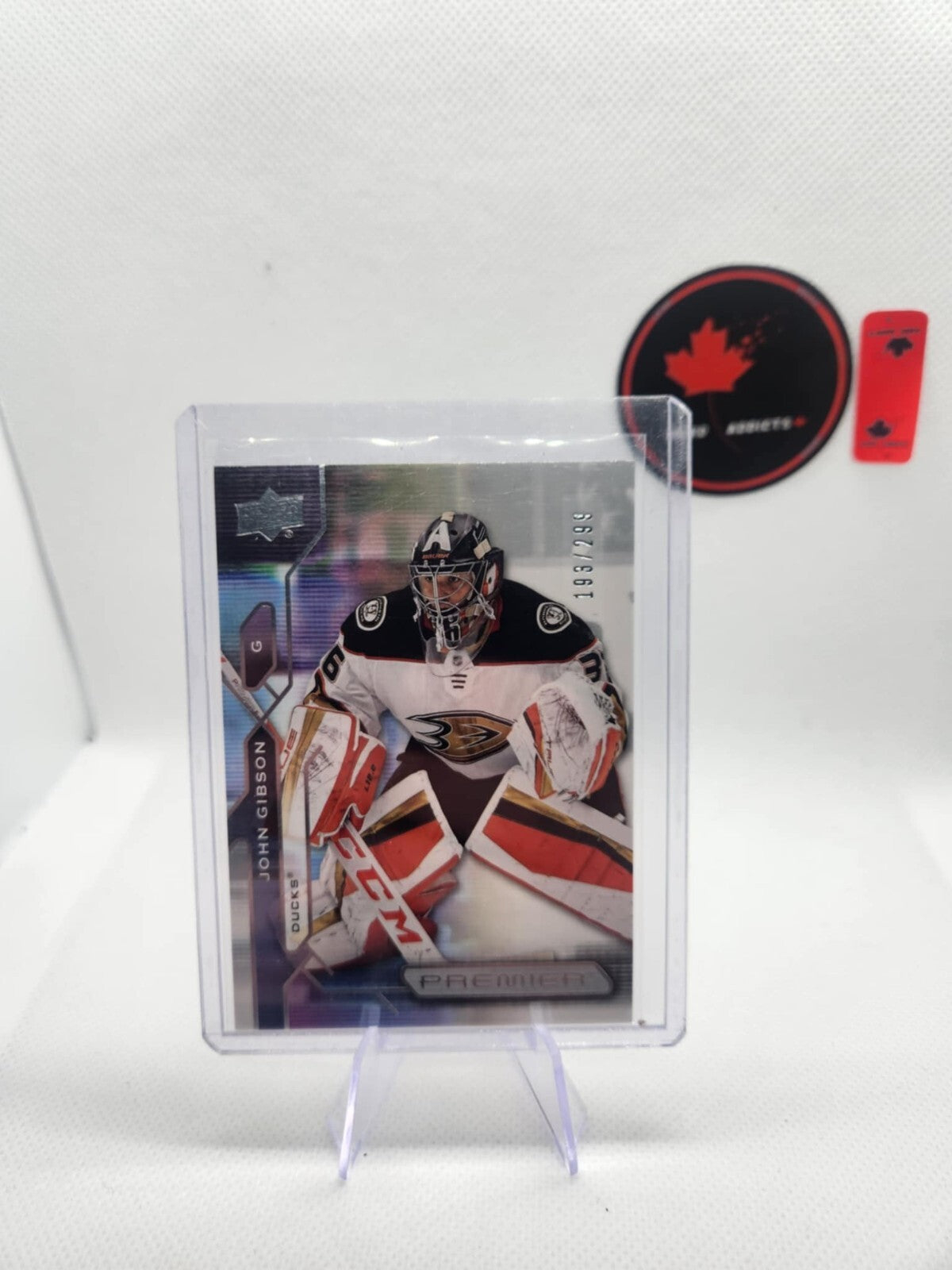 John Gibson 2021-22 Upper Deck Premier Hockey /299