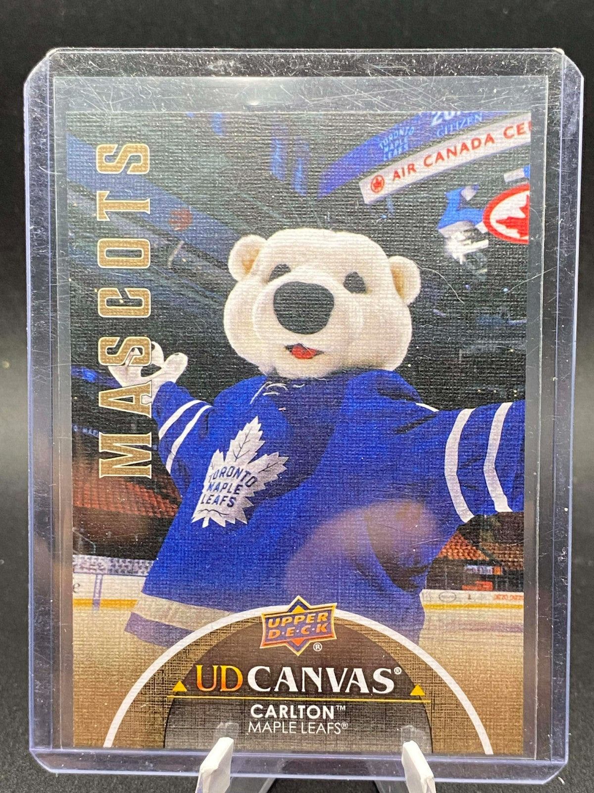 2021-22 Upper Deck Canvas Mascots #C416 Carlton Toronto Maple Leafs