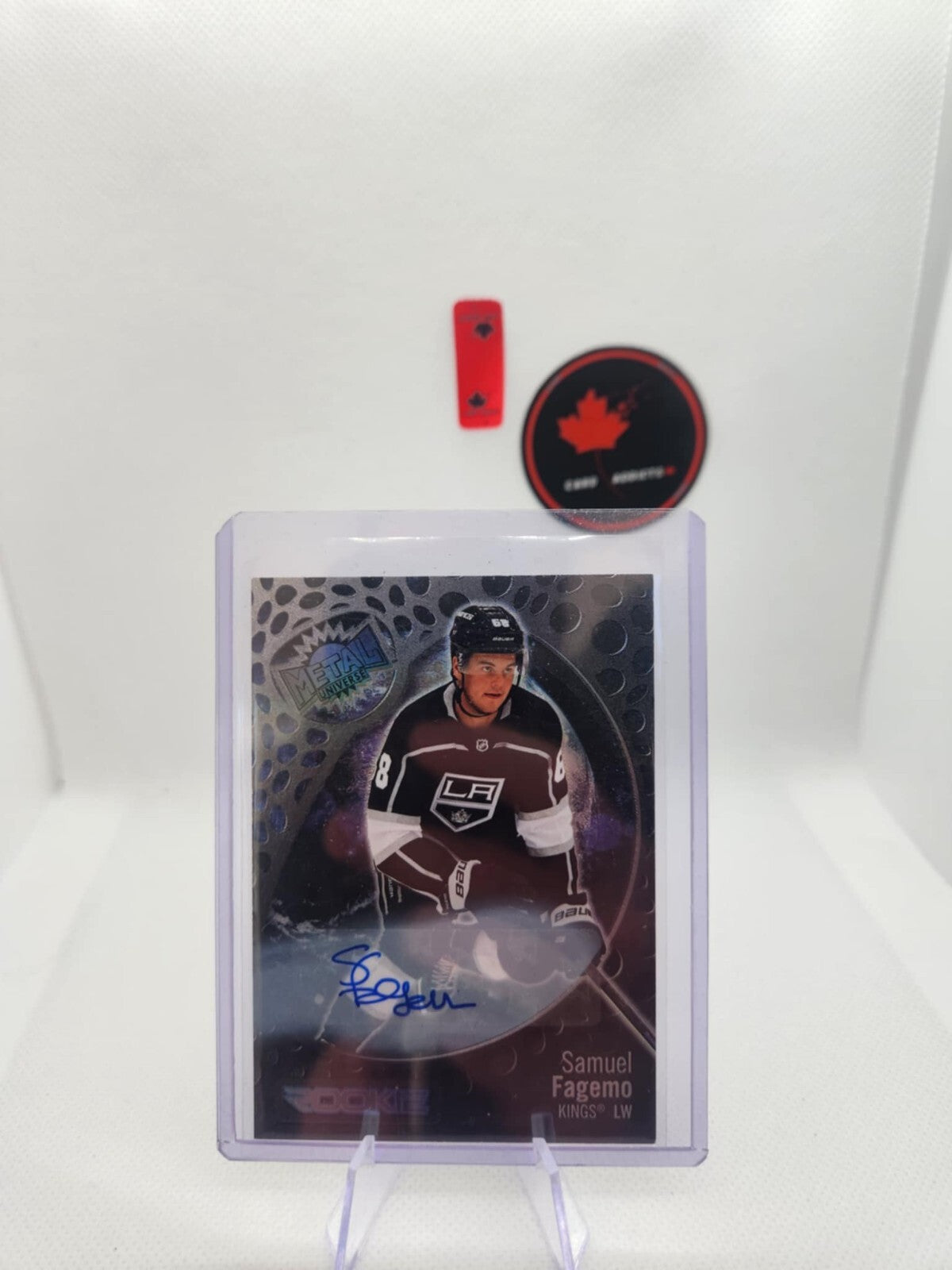 2022-23 Metal Universe Silver FX #173 Samuel Fagemo Auto Rookie /349 Kings