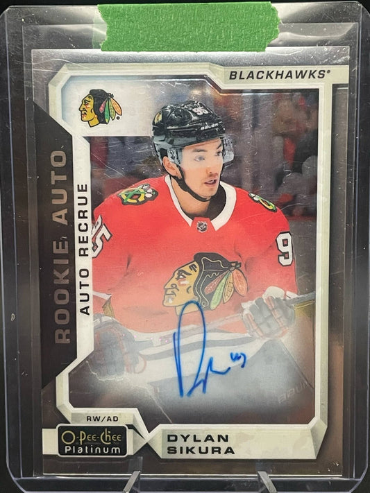 2018-19 O-Pee-Chee Platinum Rookie Autos #R-DS Dylan Sikura RC AUTO