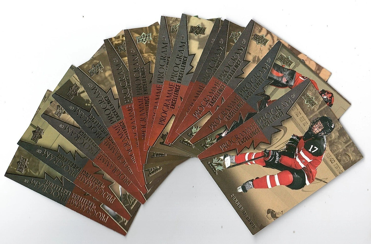 2021-22 Tim Hortons Program of Excellence Heroes Complete Set (15 cards) Mcdavid