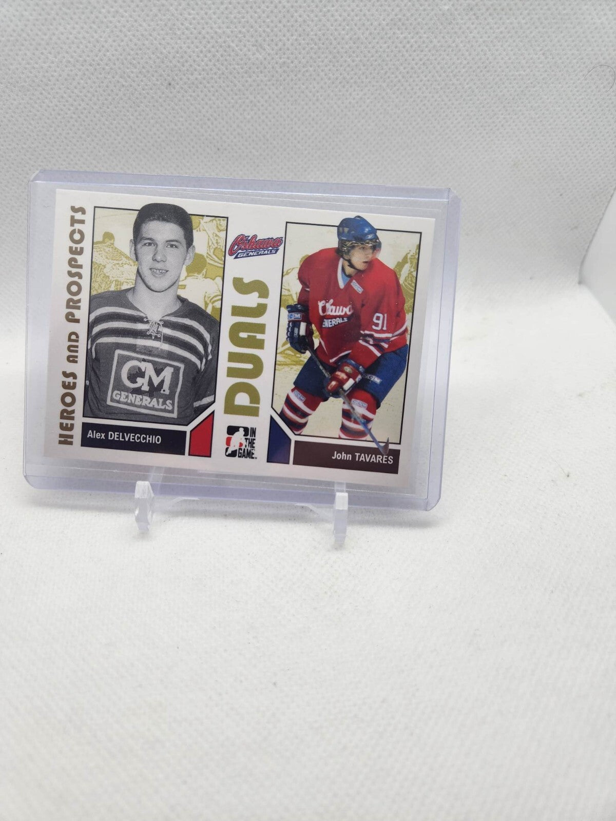 Alex Delvecchio John Tavares 2007 In the Game Heroes and Prospects Card 93