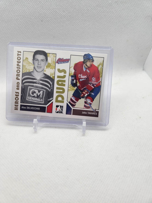 Alex Delvecchio John Tavares 2007 In the Game Heroes and Prospects Card 93