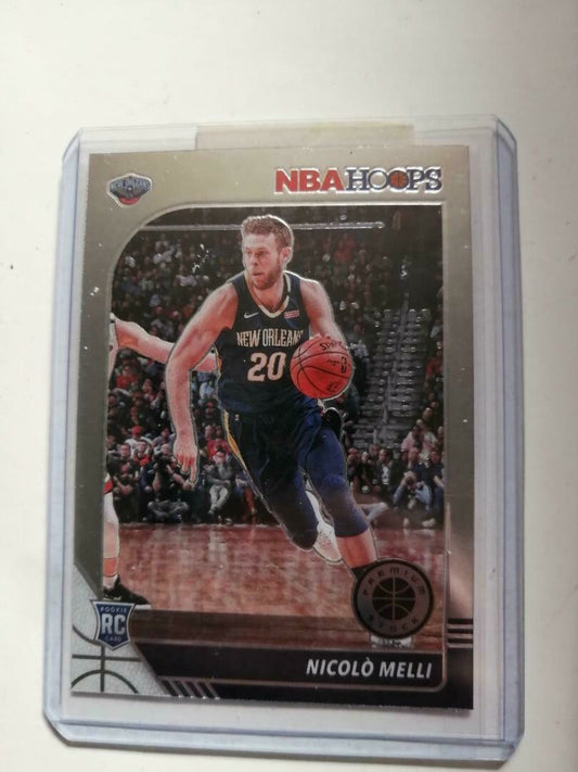NICOLO MELLI 2019-20 NBA HOOPS PREMIUM STOCK #242 RC ROOKIE PELICANS