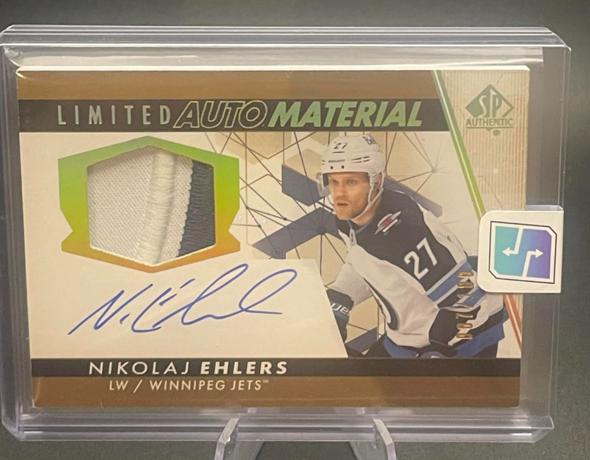 Nikolaj Ehlers Winnipeg Jets Limited Auto Material /100