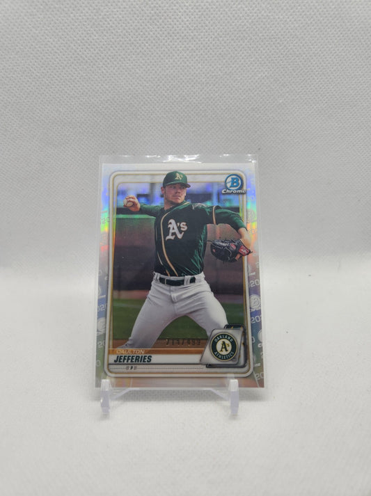 2020 Bowman Chrome Prospects Daulton Jefferies #BCP-153 RAINBOW /499