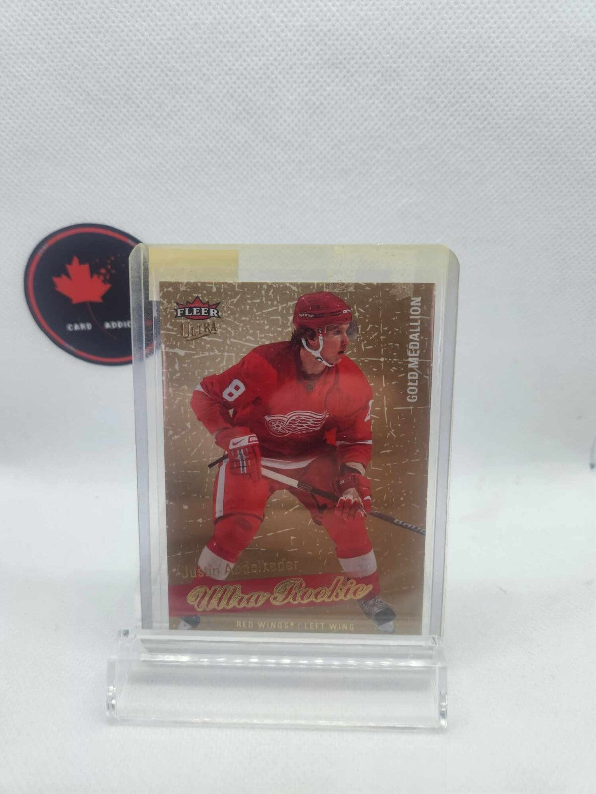 Justin Abdelkader 2008-09 Ultra Rookie Gold Medallion Card #214