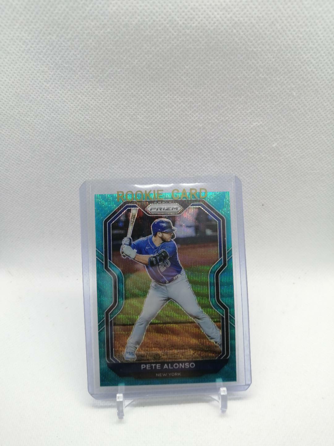 2021 Panini Prizm PETE ALONSO VETERAN TEAL WAVE PRIZM # 171