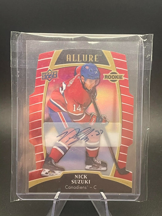 2019-20 Upper Deck Allure Nick Suzuki Red Rainbow Rookie Auto Die-Cut /349